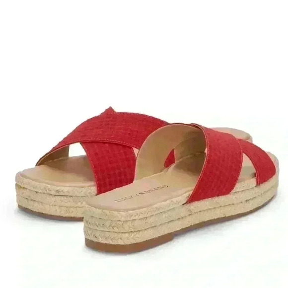 NWOT Lucky Brand Gayte platform Sandal size 8.5 - Picture 1 of 7